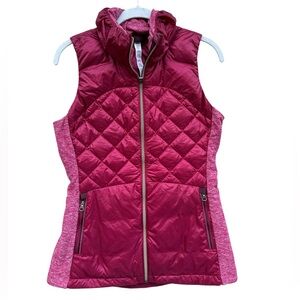 Lululemon Athletica Quilted Vest in Deep Pink